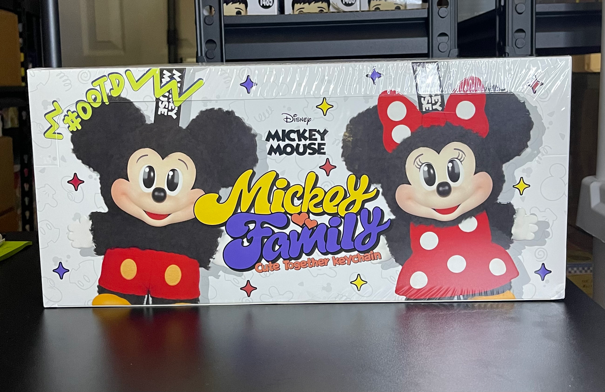POP MART Mickey Family Cute Together Keychain Series – SEALED Case (8 Pieces) image 2