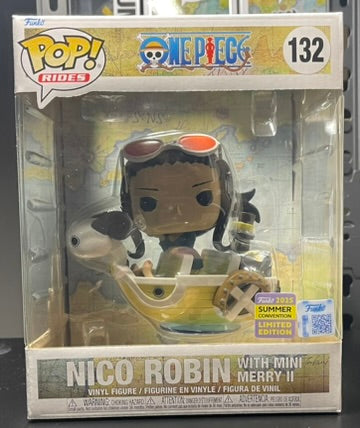 Funko Pop! Rides Deluxe One Piece Nico Robin with Mini Merry II #132 (SDCC) image 0