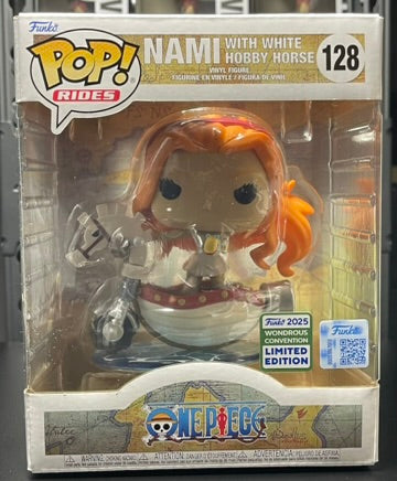 One Piece Nami with White Hobby Horse Funko Pop! Rides Deluxe #128 image 0