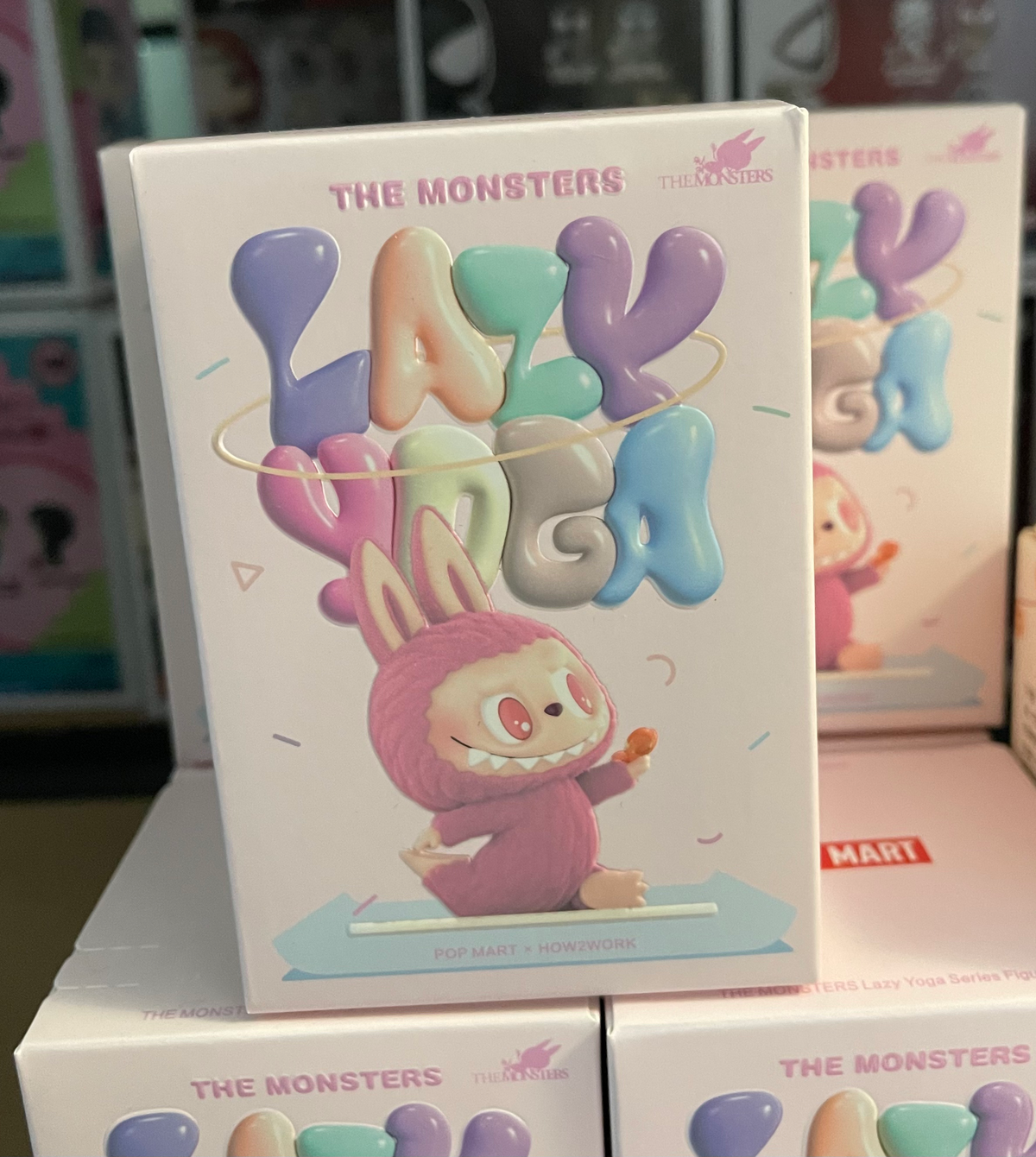 POP MART Labubu The Monsters Lazy Yoga Series Vinyl Figure – Blind Box image 0