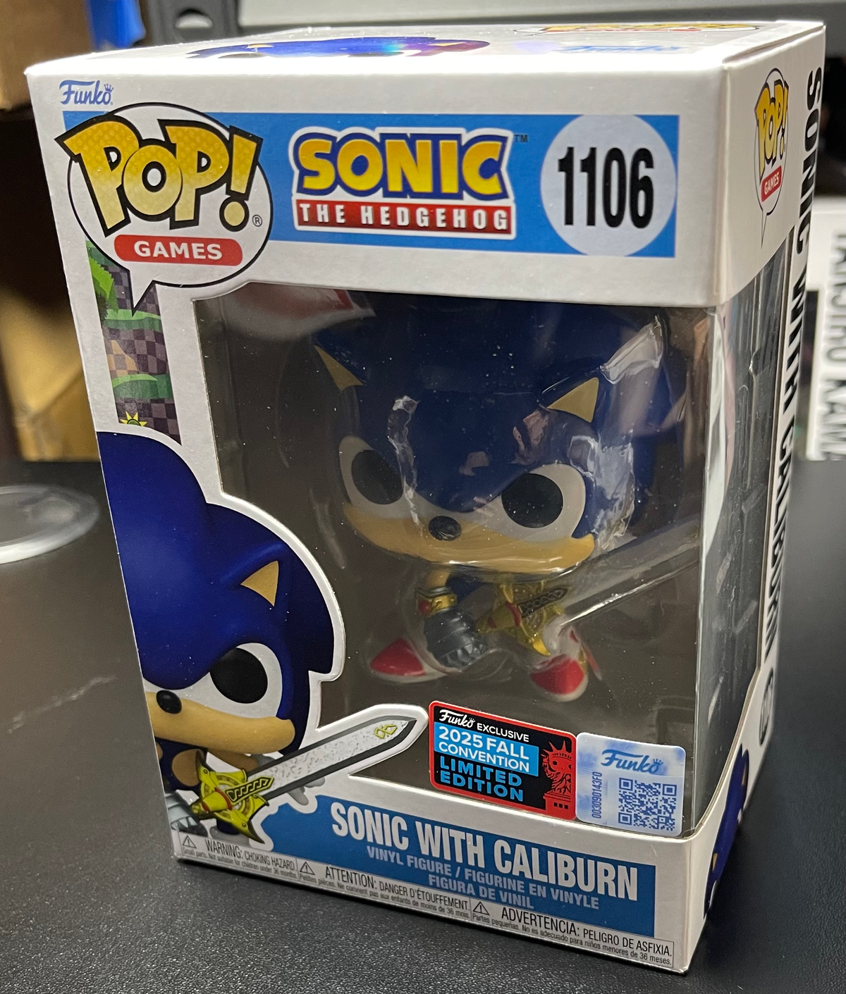 Sonic with Caliburn Funko Pop!  #1106 – Sonic the Hedgehog image 0