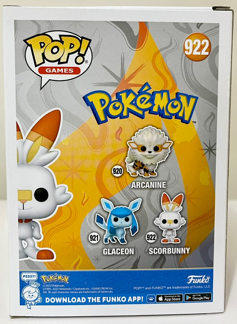 Pokémon Scorbunny Funko Pop! Vinyl Figure #922 image 3