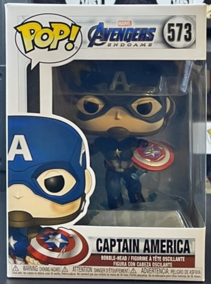 Avengers Endgame Captain America with Broken Shield Funko Pop! Vinyl Figure #573 image 0