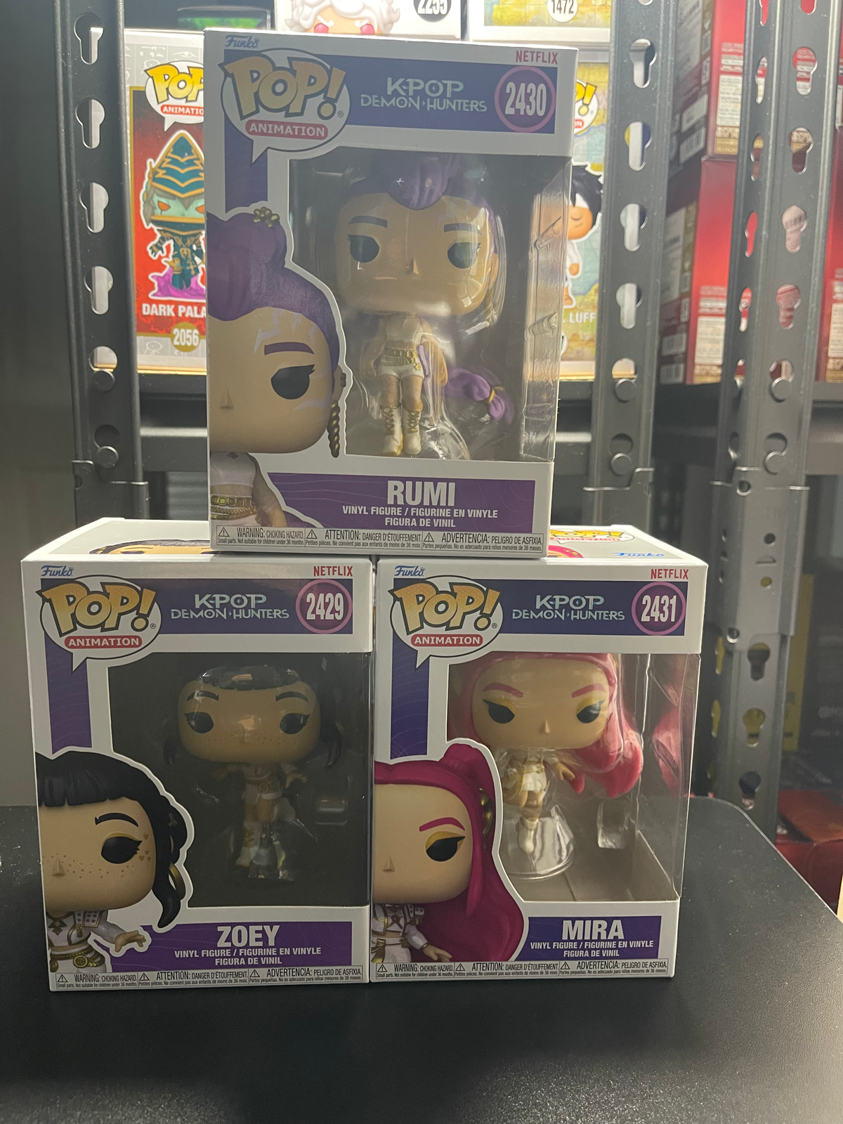 Kpop Demon Hunter 3pc Bundle Funko Rumi, Mira, Zoey image 0